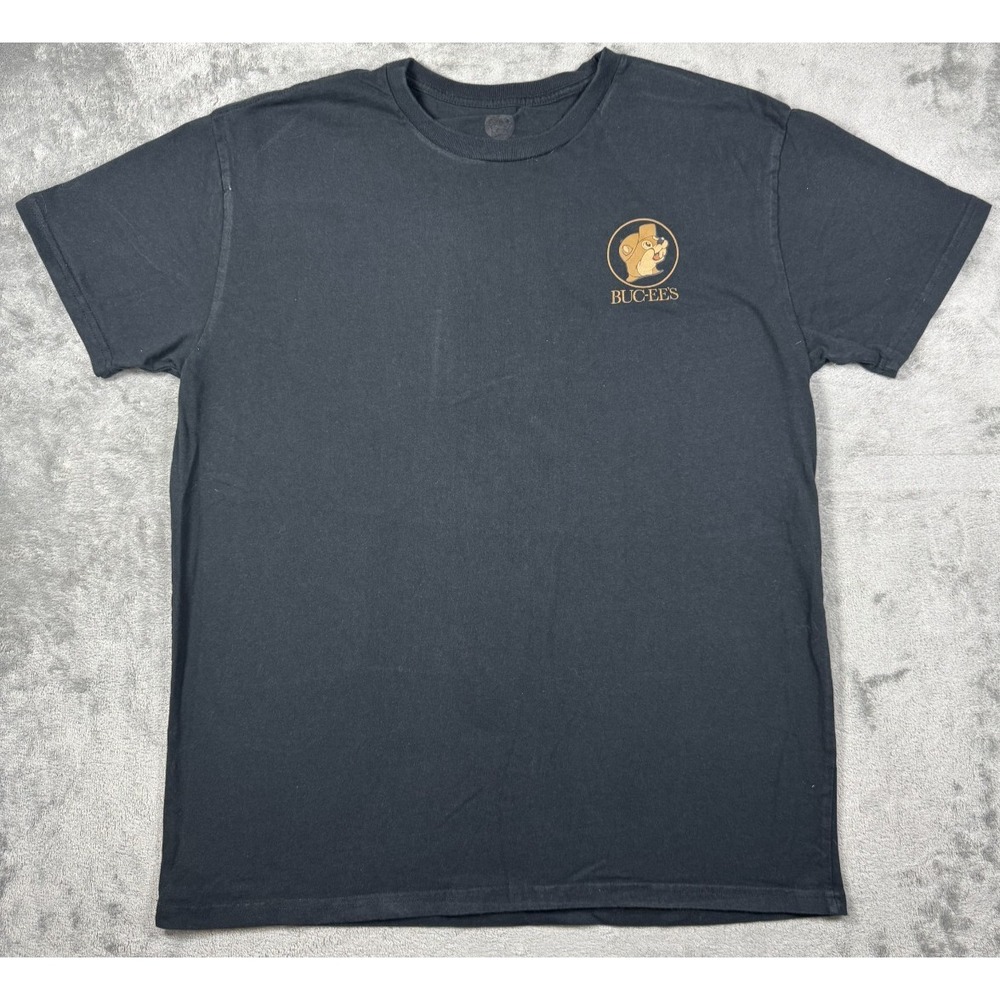 Buc-ee's Logo Black Short Sleeve T-Shirt XL Adult-American Original VTG Truck